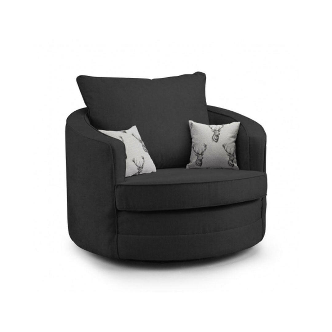 VERONA SWIVEL CHAIR BLACK - My Store