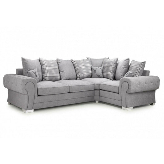 Verona Scatterback 4 seater sofa Grey Right and Left Hand Facing Corner - My Store