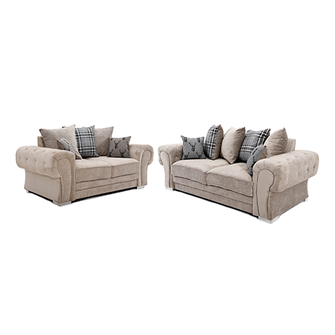 Verona Sofa 3+2 Seater Scatter Back Mink - My Store