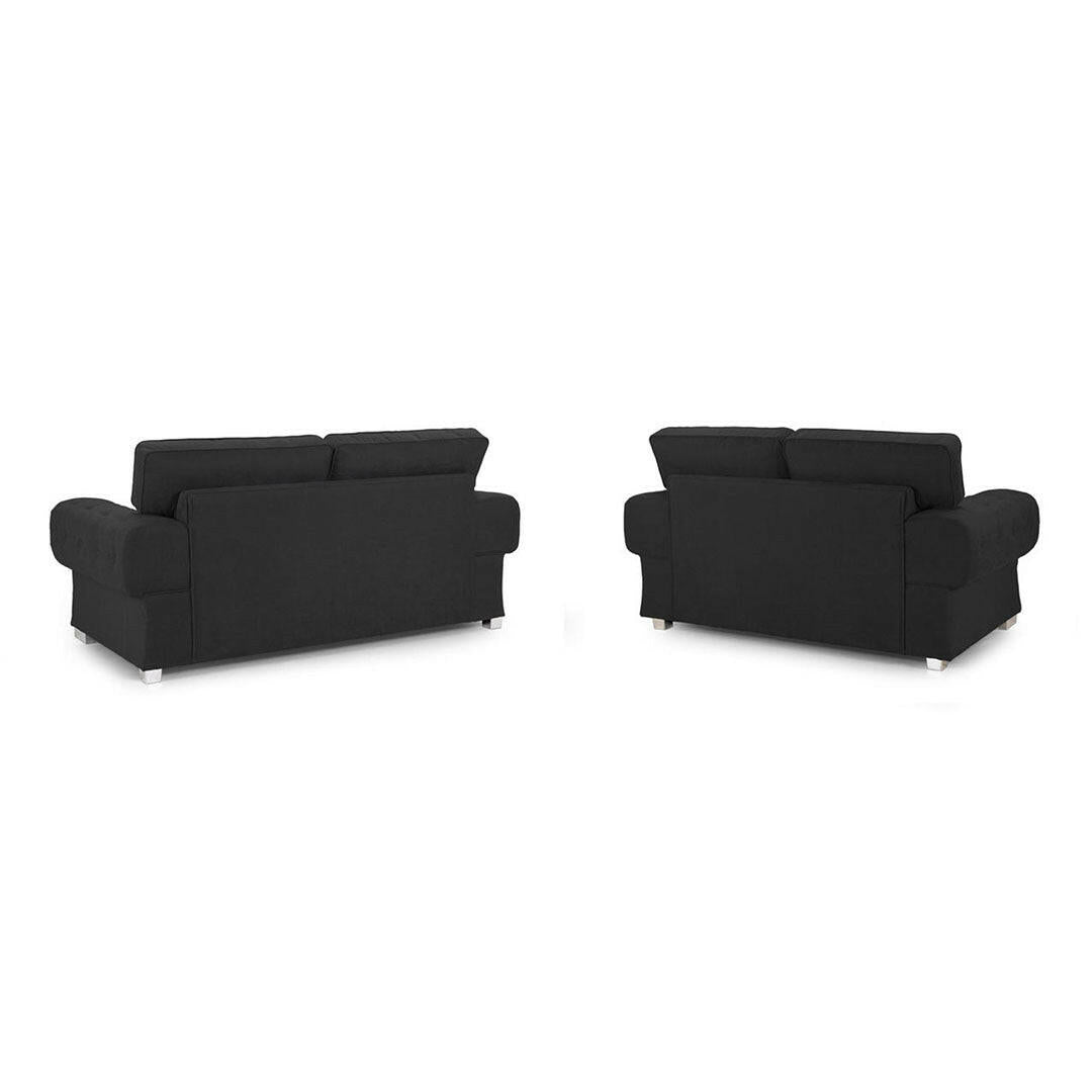 Verona Sofa 3+2 seater High Back Black - My Store