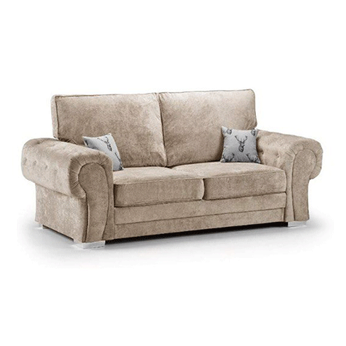 VERONA FULL BACK 3 SEATER SOFA MINK - My Store