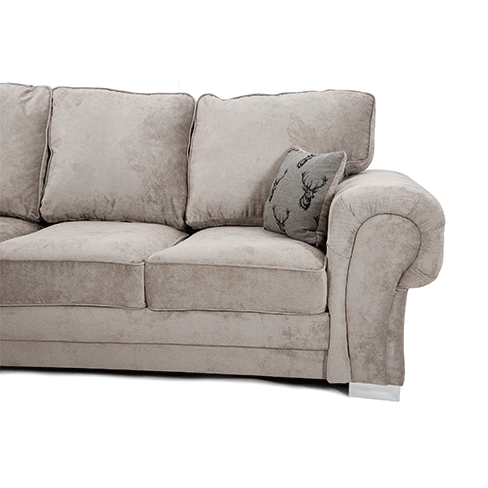 VERONA FULL BACK CORNER SOFA MINK - My Store