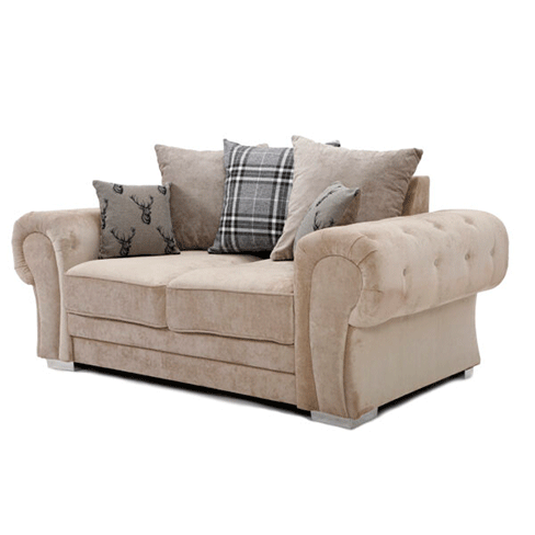 VERONA SCATTER BACK 2 SEATER SOFA MINK - My Store